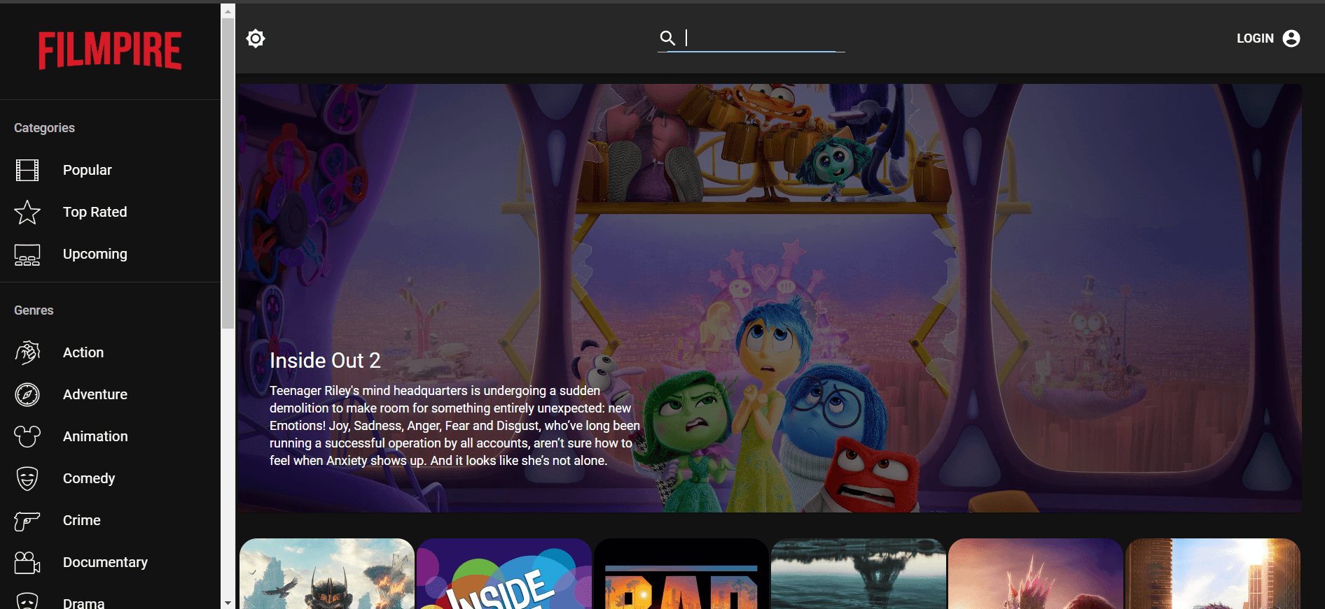 Filmpire - Movie Platform