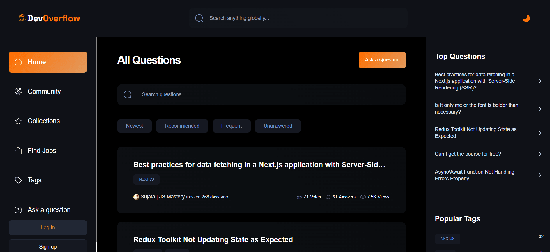 DevFlow - Q&A Platform